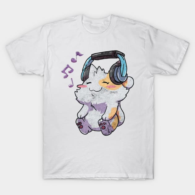 headphone music cats T-Shirt by Sendumerindu